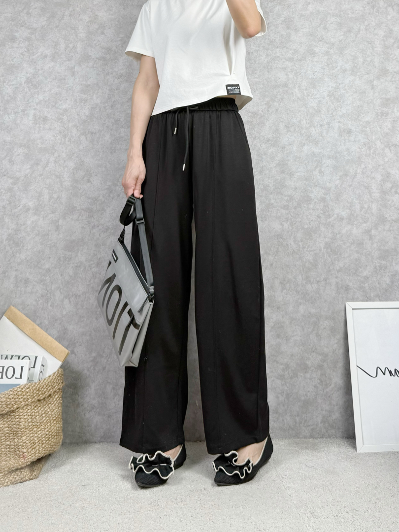 垂墜顯瘦版型｜高質感舒適棉寬褲