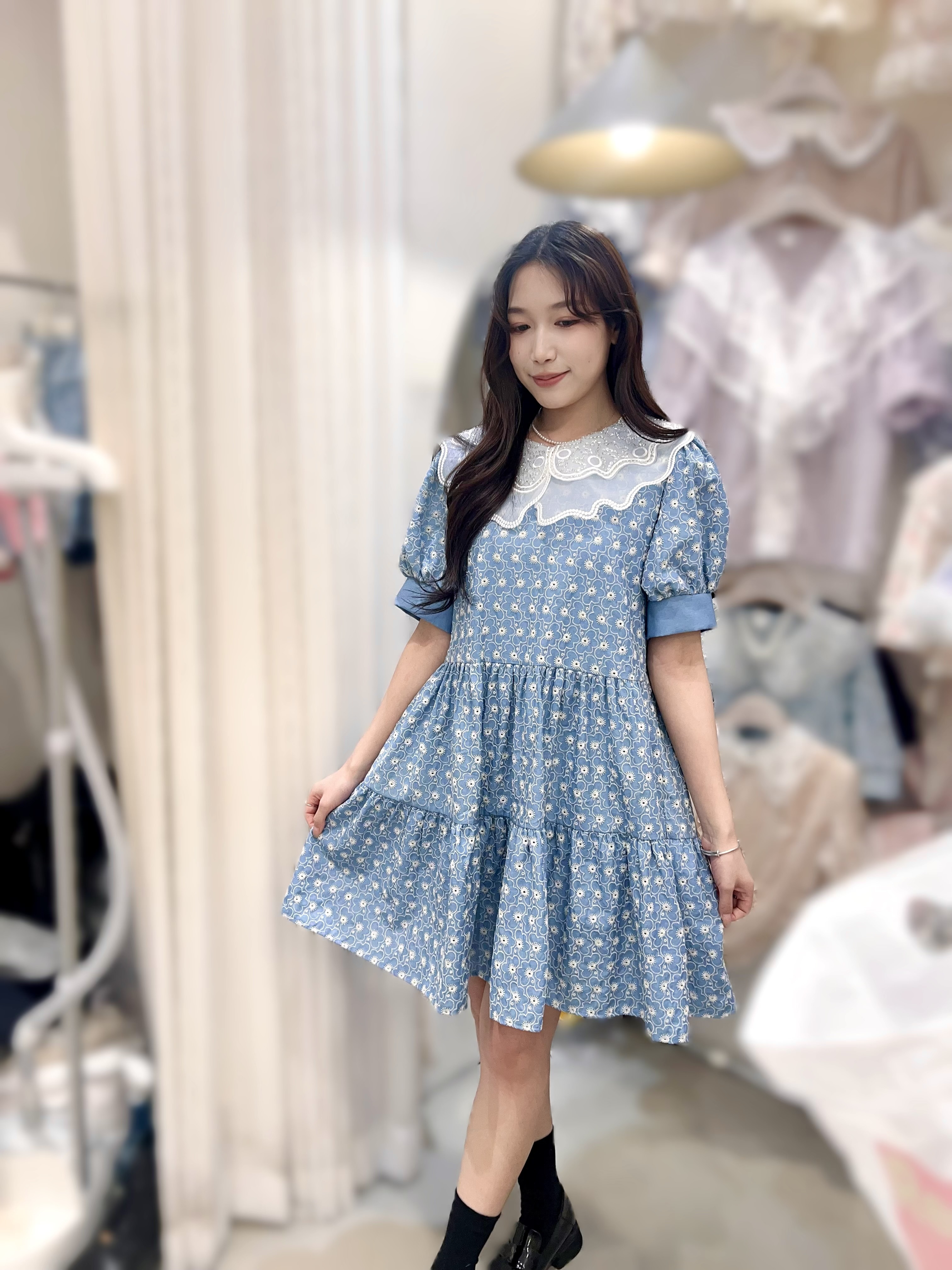 Y125   高質BB領連身裙   胸42 長35 $579[一口價]