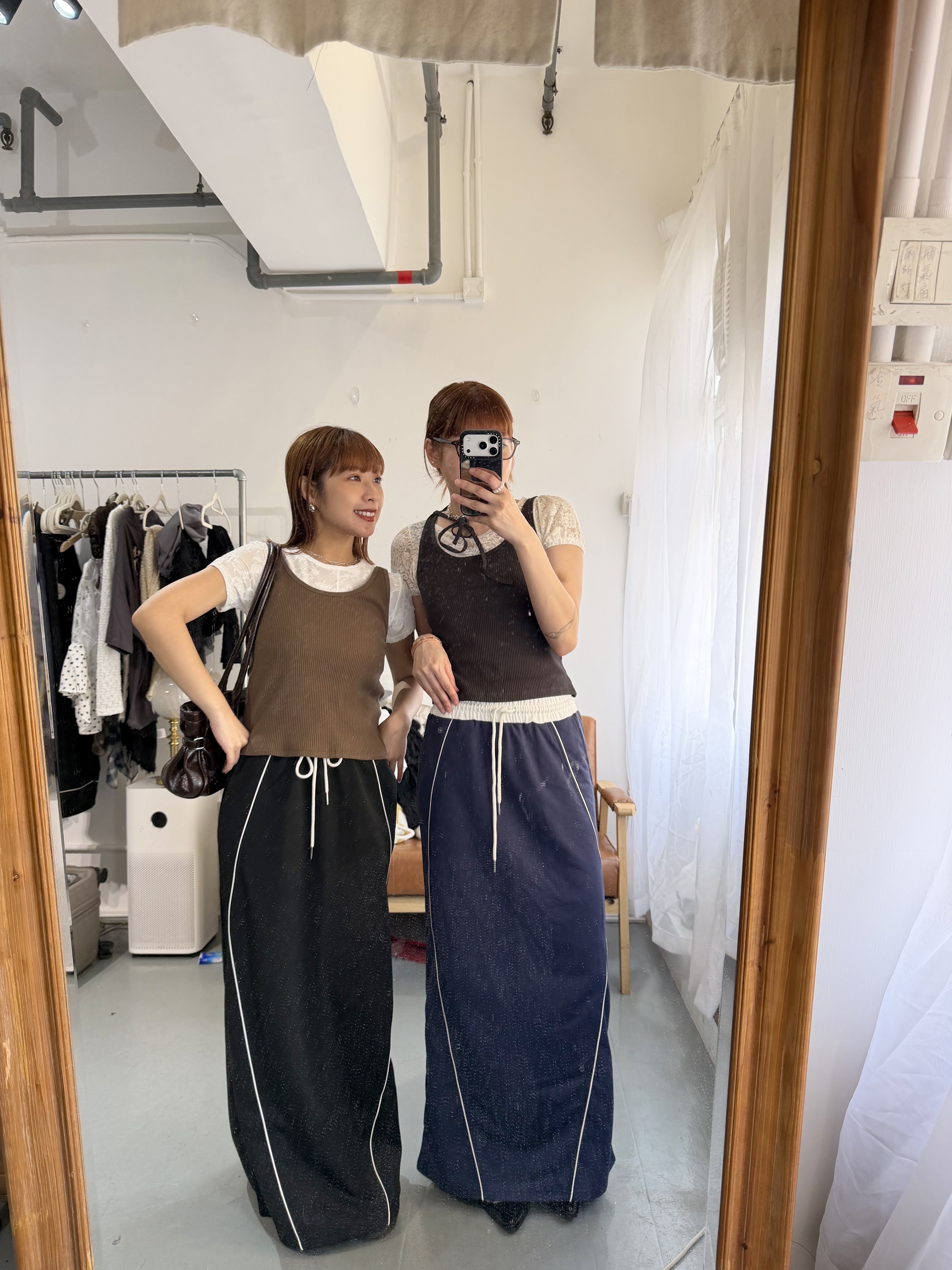 [兩色入] 直撞色棉SK(Black)