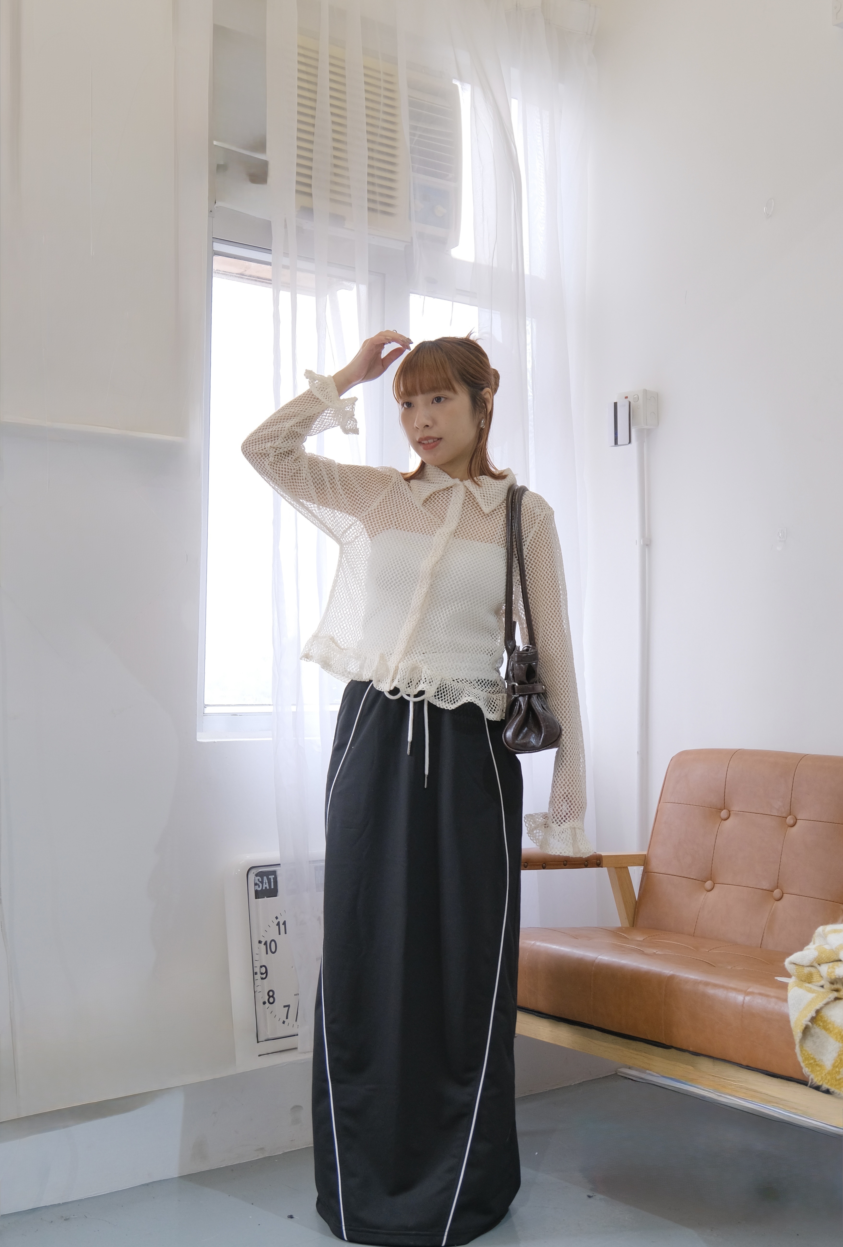 [兩色入] 直撞色棉SK(Black)