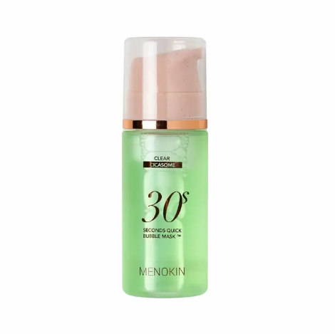 BN260329-Y45-MENOKIN-Menokin 30-Second Bubble Cleanser Pore Clear-MENOKIN 30秒快速泡沫面膜-舒緩健康(綠瓶)-95ML-(EXP-11/1/2029)