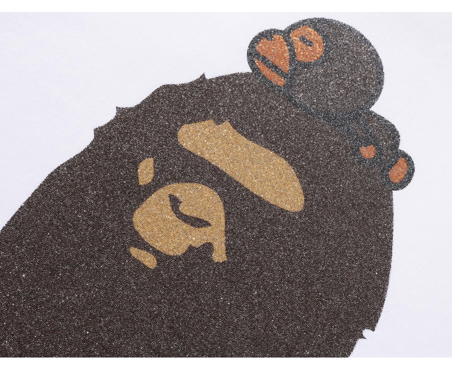 【BAPE男生】0328發售 玻璃微珠材質GLASS BEADS MILO ON BAPE TEE