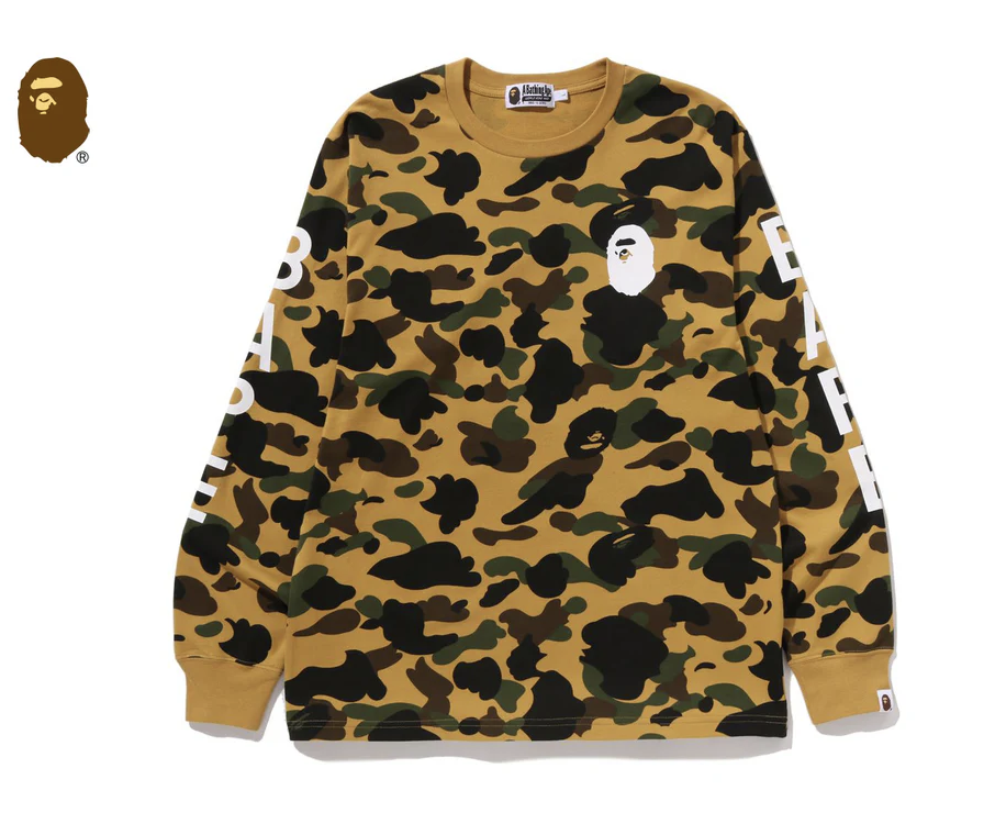 【BAPE男生】0328發售 1ST CAMO LS TEE