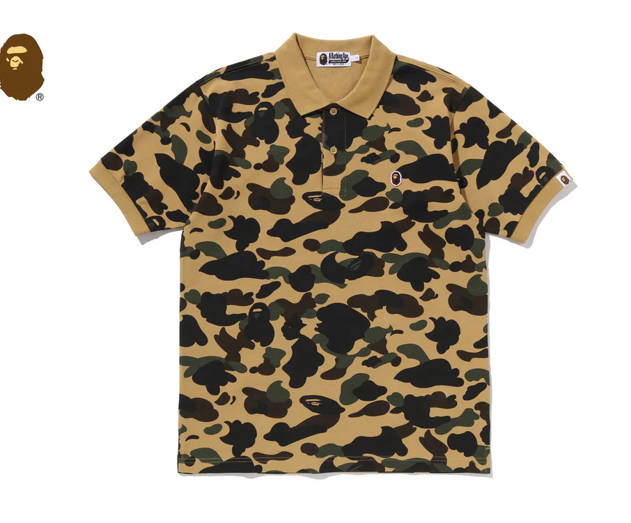 【BAPE男生】0328發售 1ST CAMO ONE POINT REGULAR FIT POLO SHIRT
