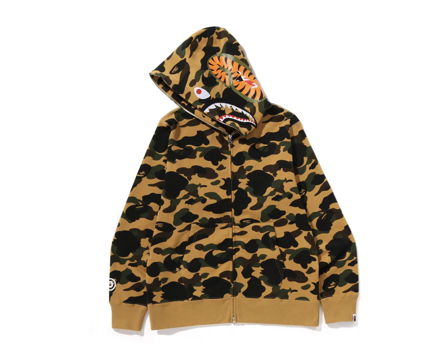 【BAPE男生】0328發售 1ST CAMO SHARK FULL ZIP HOODIE