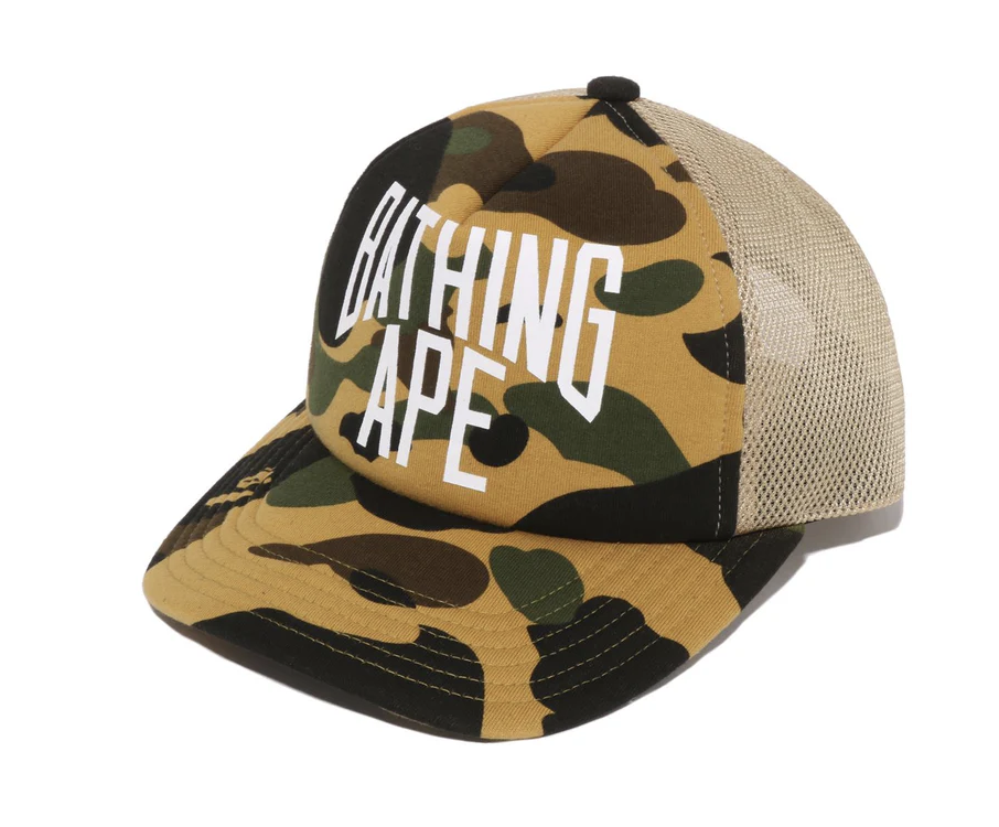 【BAPE配件】0328發售 1ST CAMO NYC LOGO MESH CAP