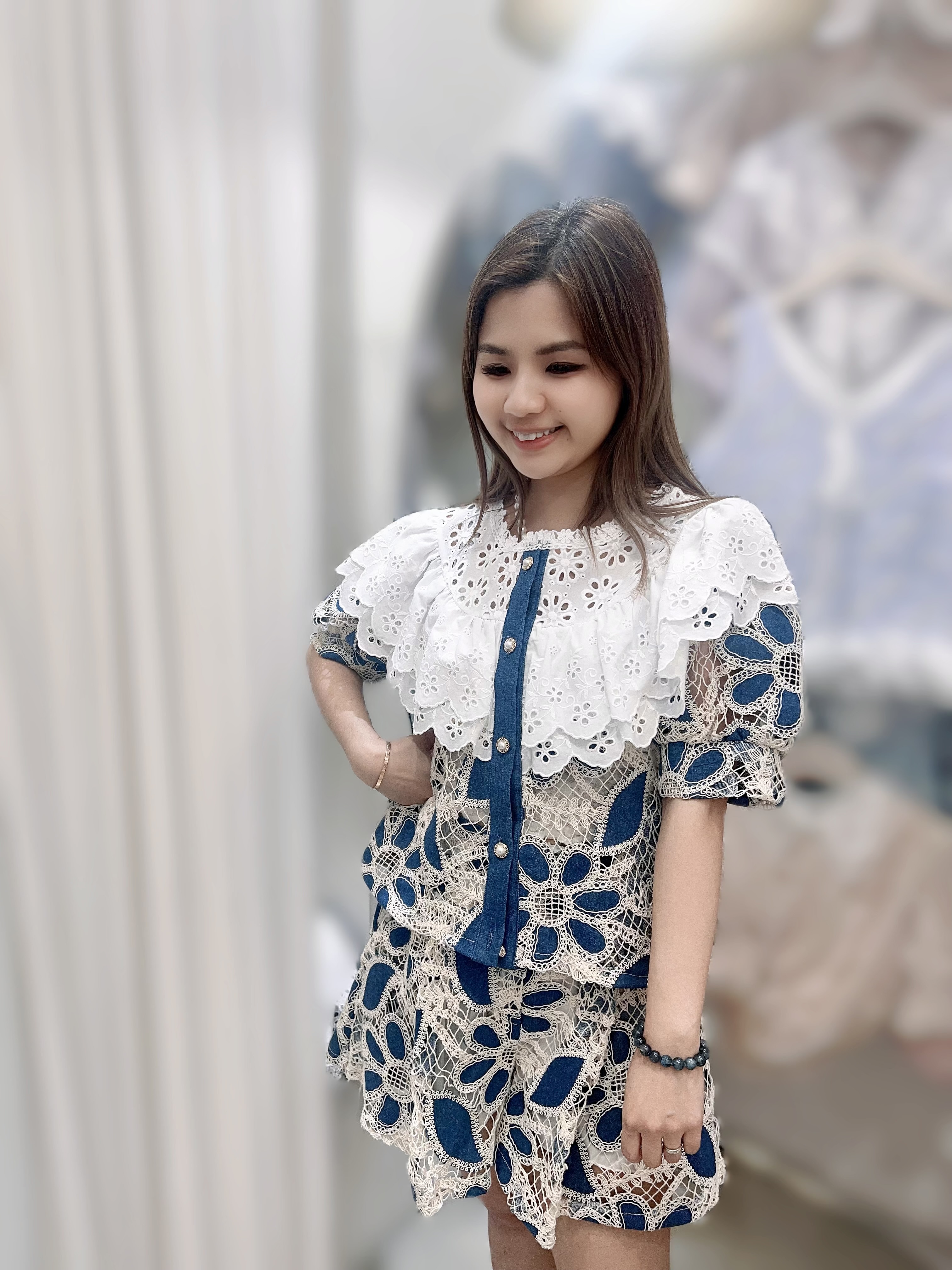 Y120    牛仔LACE  胸42 長20 $509[一口價]