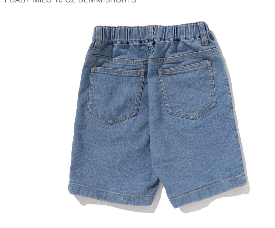 【BAPE童裝】0328發售BABY MILO 10 OZ DENIM SHORTS