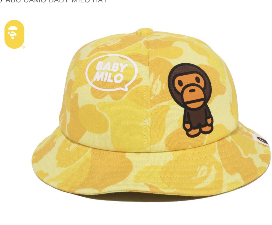 【BAPE兒童配件】0328發售ABC CAMO BABY MILO HAT