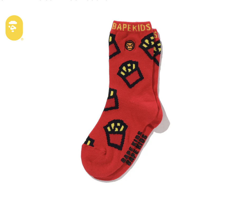 【BAPE兒童配件】0328發售BABY MILO JUNK FOOD SOCKS