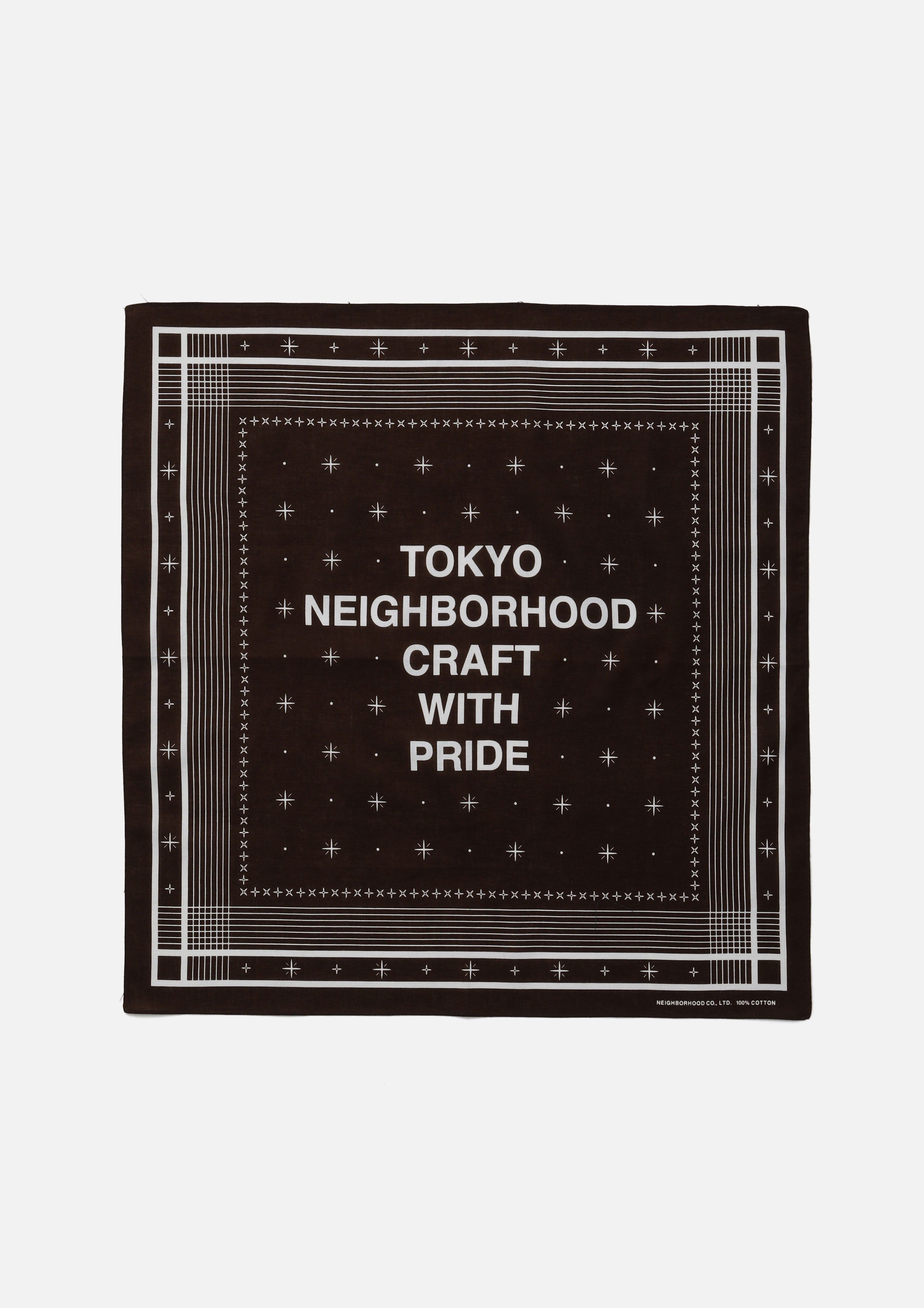 『代購商品』2026SS NEIGHBORHOOD NBHD LINE PATTERN BANDANA 方巾 261BXNH-AC02