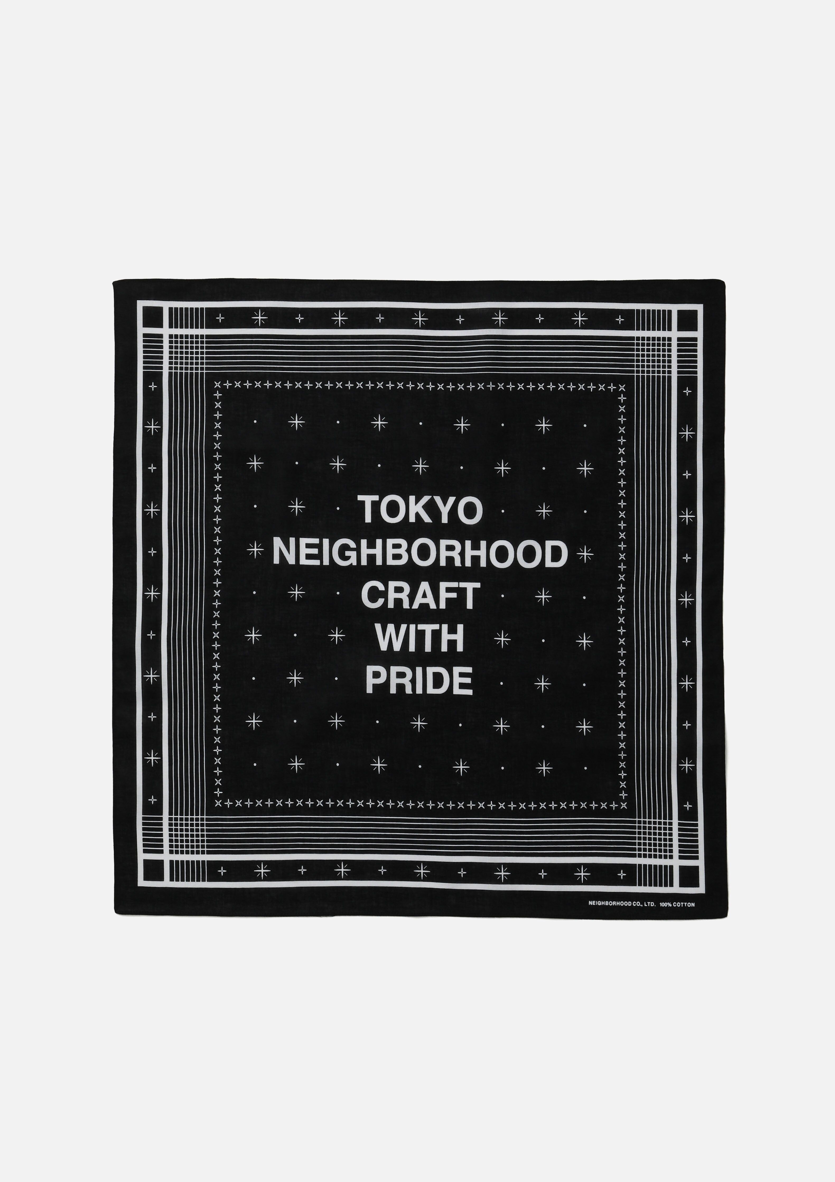 『代購商品』2026SS NEIGHBORHOOD NBHD LINE PATTERN BANDANA 方巾 261BXNH-AC02