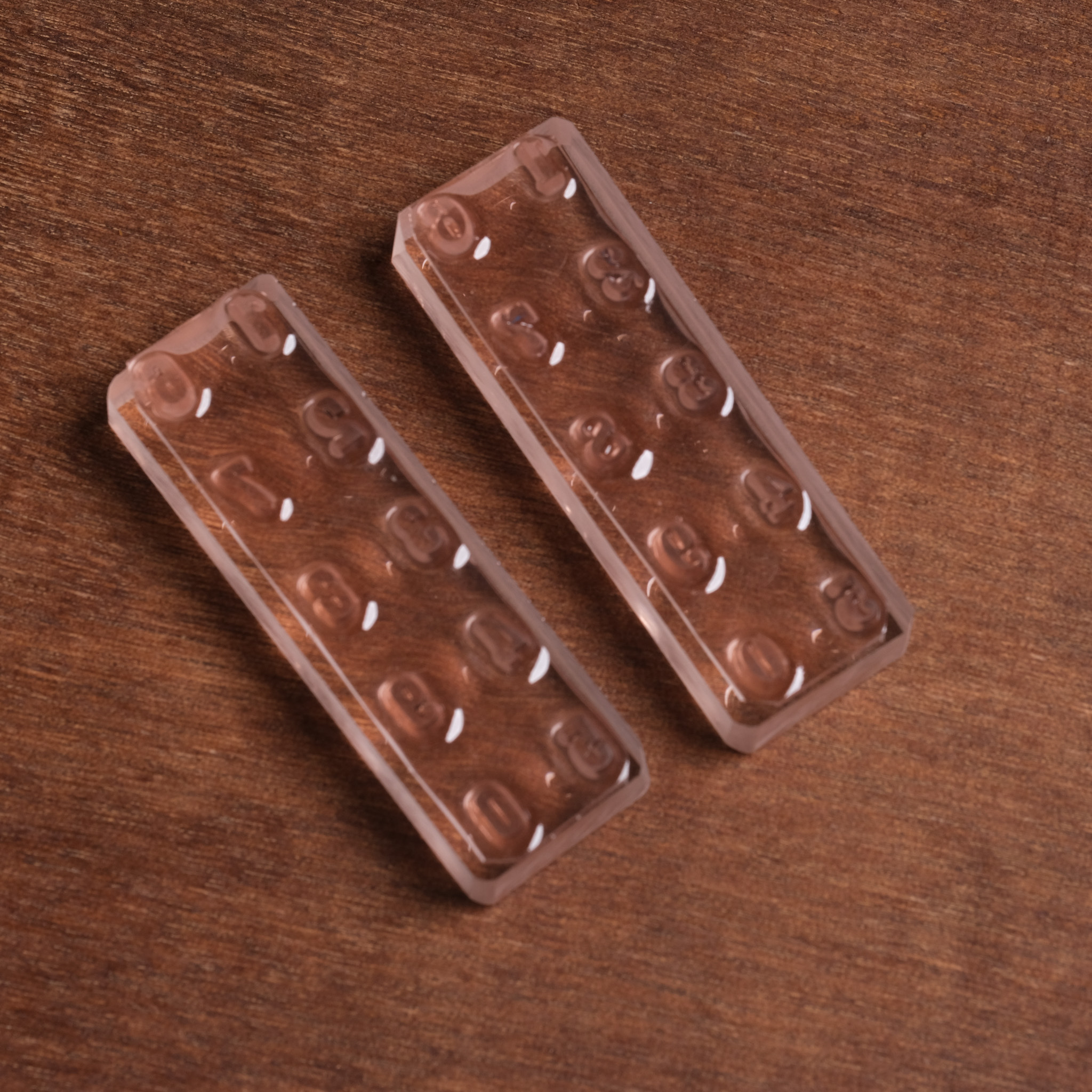 古典明體 & 窄版黑體 數字棒 膠版印章 / 2入組盒裝 / 一分之一工作室 / 臺灣