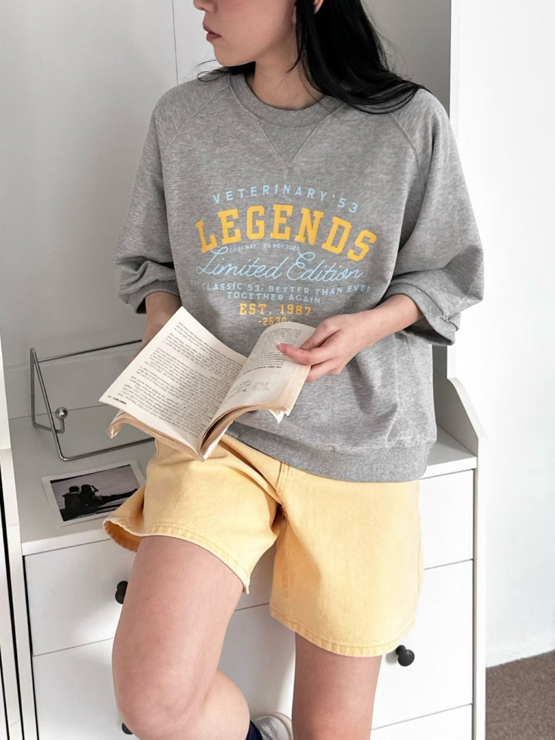 日常穿搭推薦★韓系復古字母寬鬆T恤