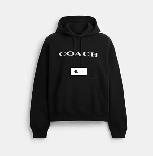 RU53 CO 黑色LOGO有帽衛衣Hoodie
