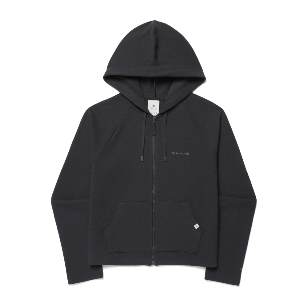 【代購】Snow Peak Terry 女士連帽拉鍊外套 柔軟毛圈布 S26SWF-FJ35 碳黑