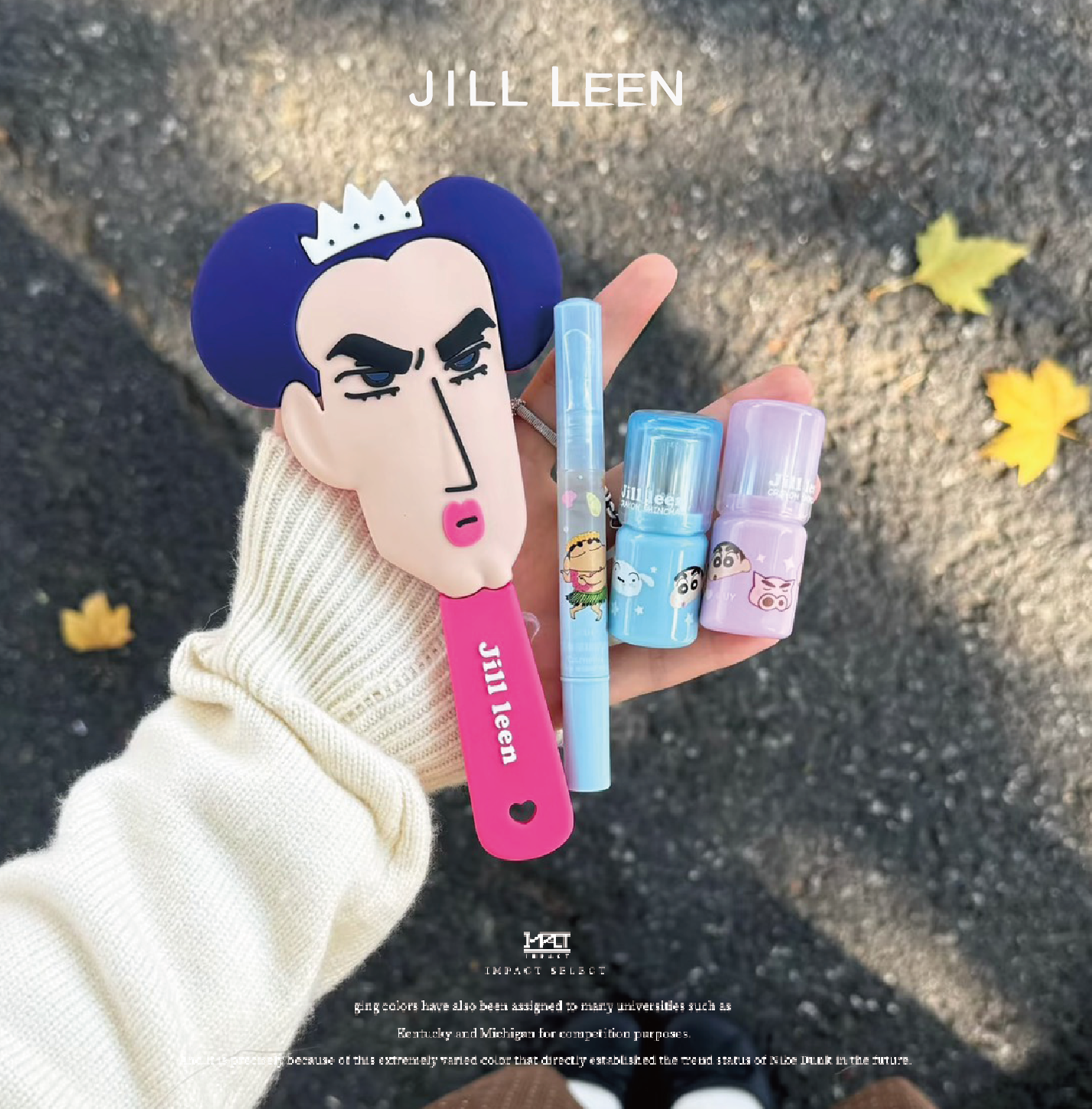 JILL LEEN 蠟筆小新聯名禮盒 搞怪遊樂園大冒險 裘馬 馬卡歐 化妝鏡