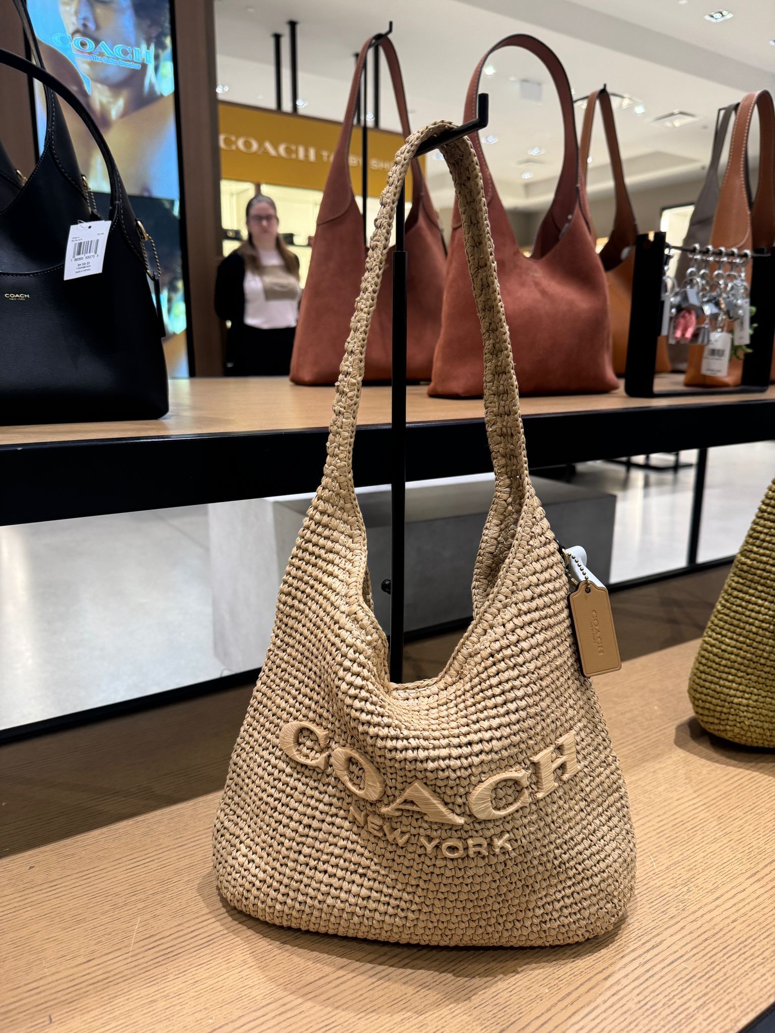 RU54 CO 原米色草料單肩包Brooklyn Shoulder Bag 28