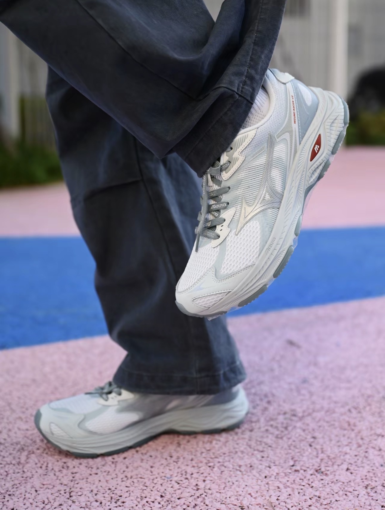 預訂| Mizuno Racer V2 淺花藍 D1GH250612