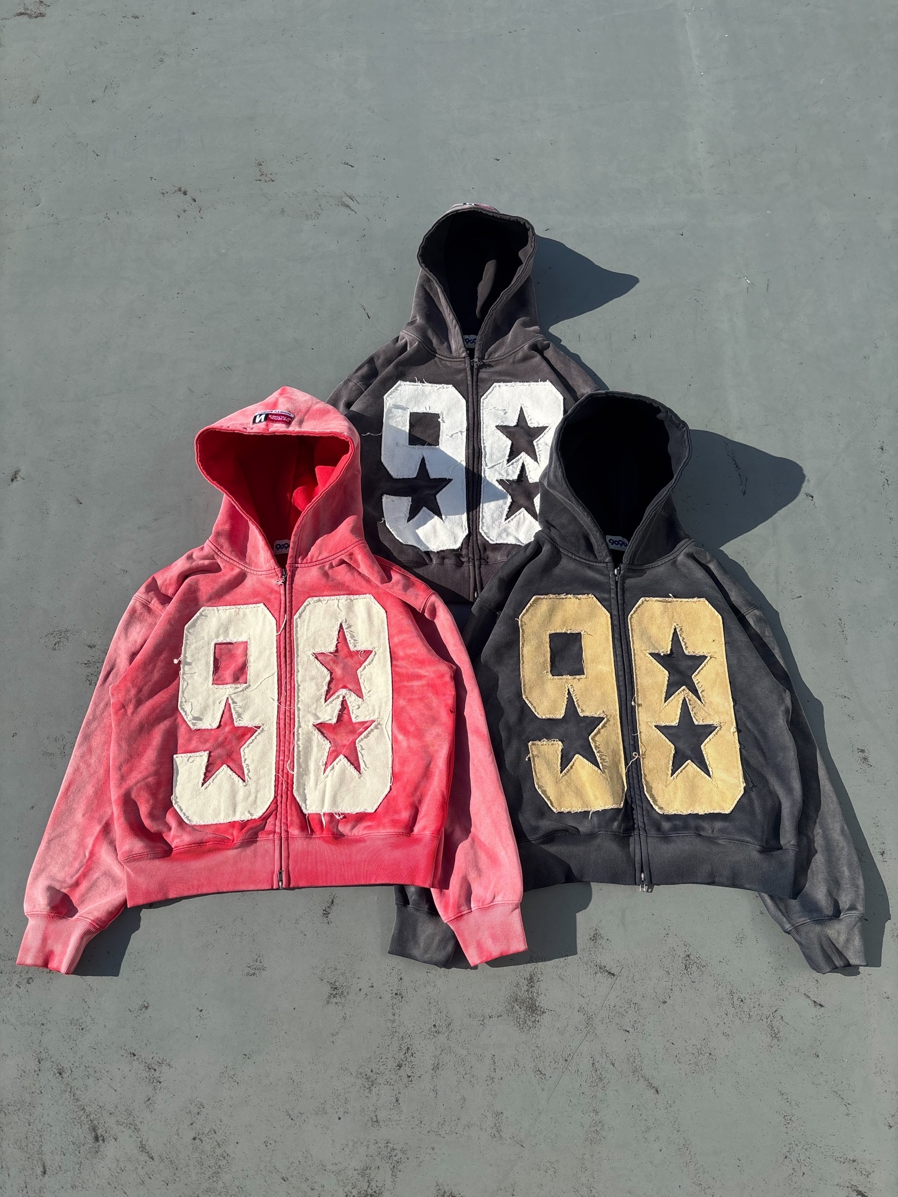 Numbering Logo Zip Hoodie