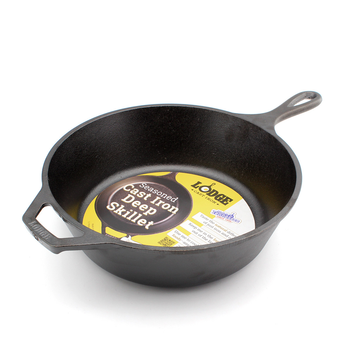 美國 LODGE D10.25in/3.2qt 鑄鐵單柄深煎鍋 -F-L8DSK3