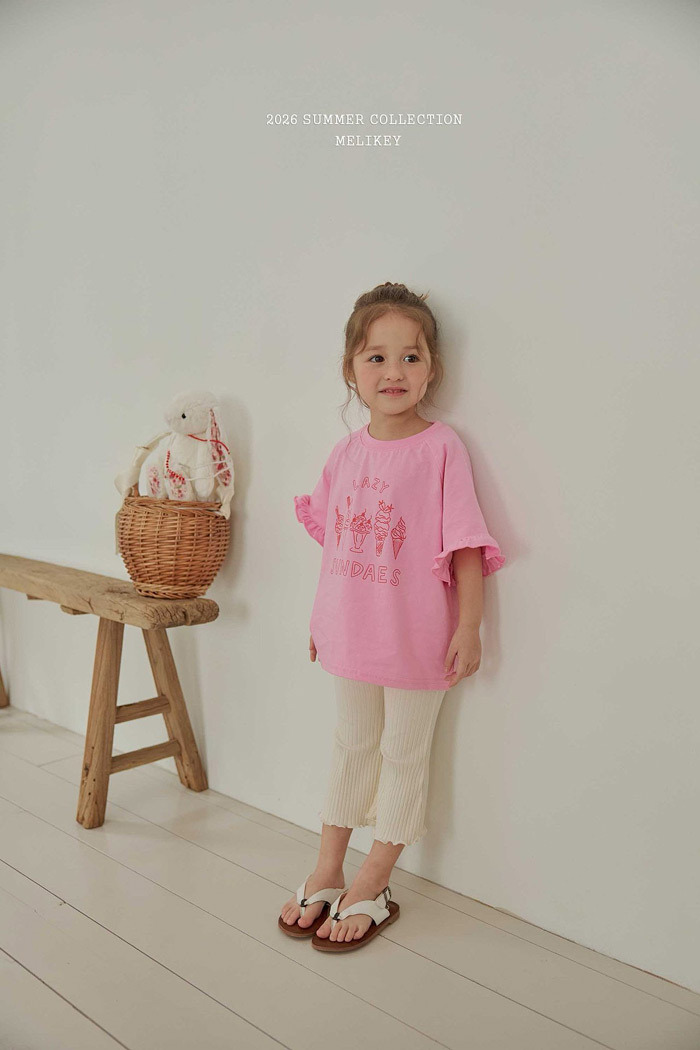 正韓夏MELIKEY 兩色聖代花邊上衣