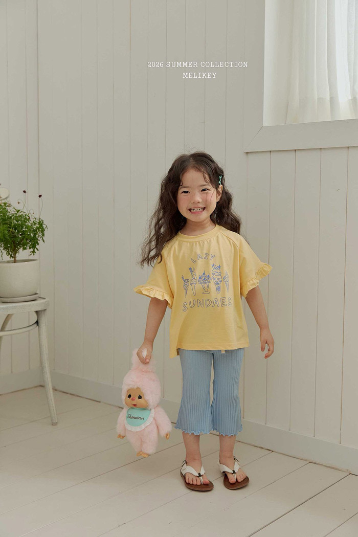 正韓夏MELIKEY 兩色聖代花邊上衣