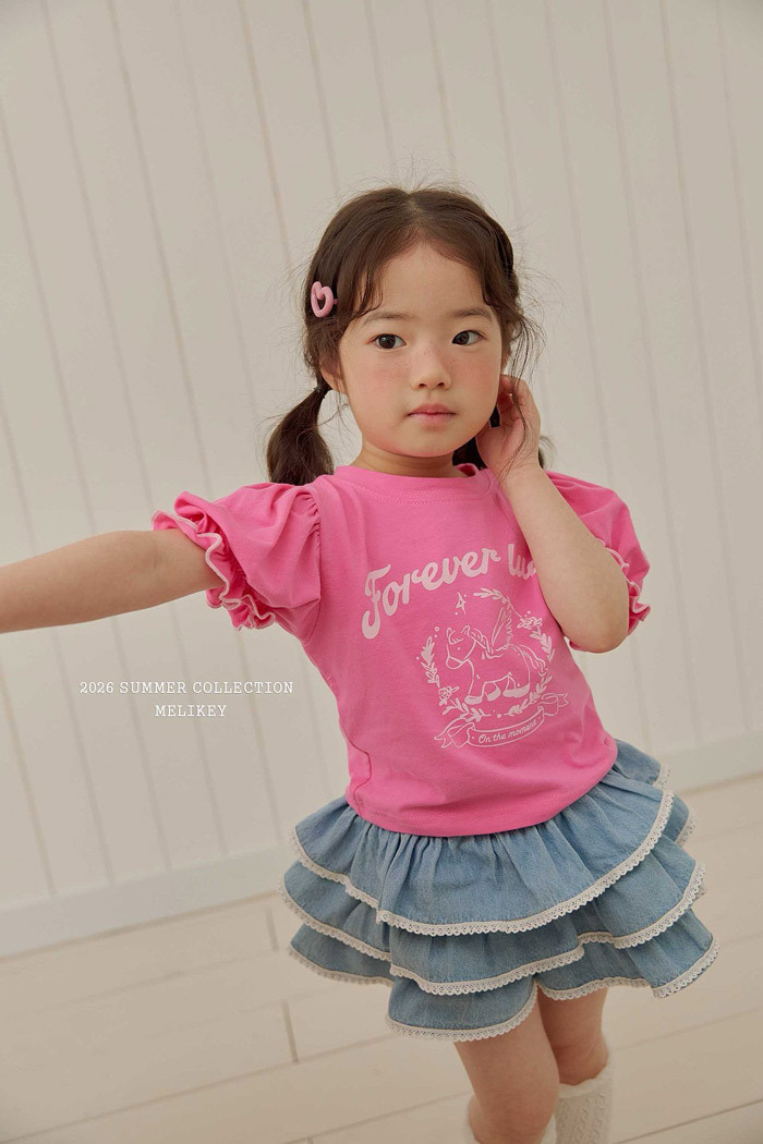 正韓夏MELIKEY 兩色飛馬澎澎袖上衣