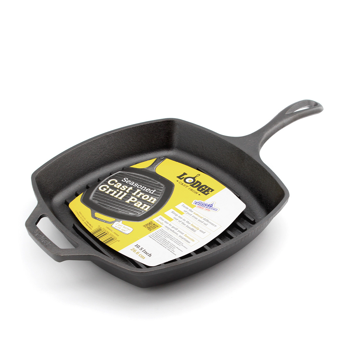 美國 LODGE 10.5in 方形鑄鐵單柄煎鍋 -G-L8SGP3