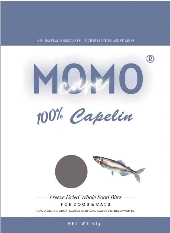 MOMOCARE - 貓狗凍乾小食 原條多春魚 50g (淺藍) [EXP 01/07/2026]