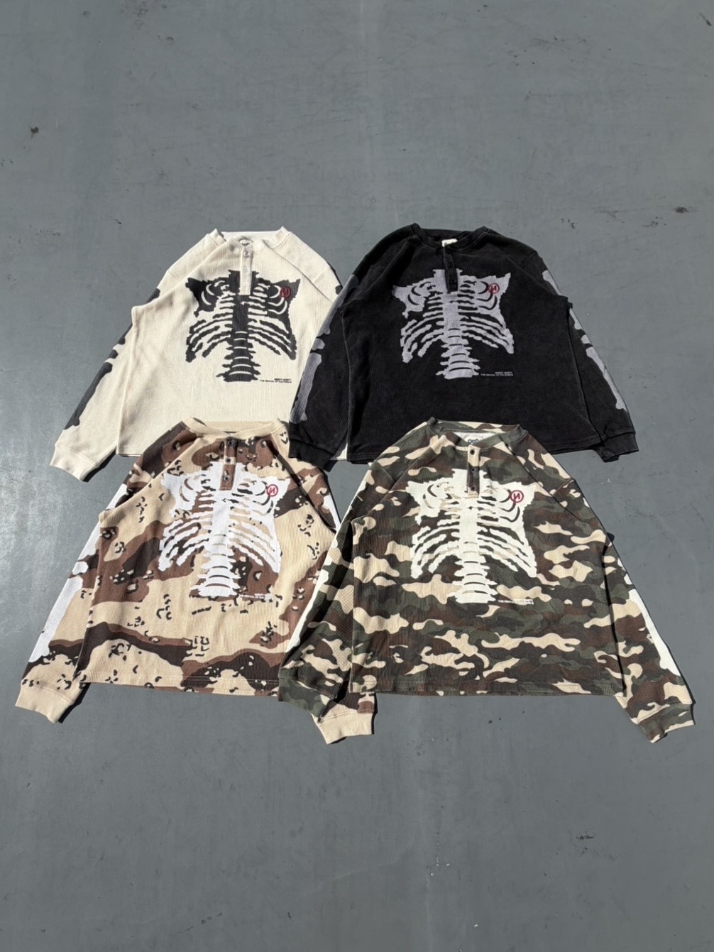 Bone Henry Neck Thermal L/S Tee