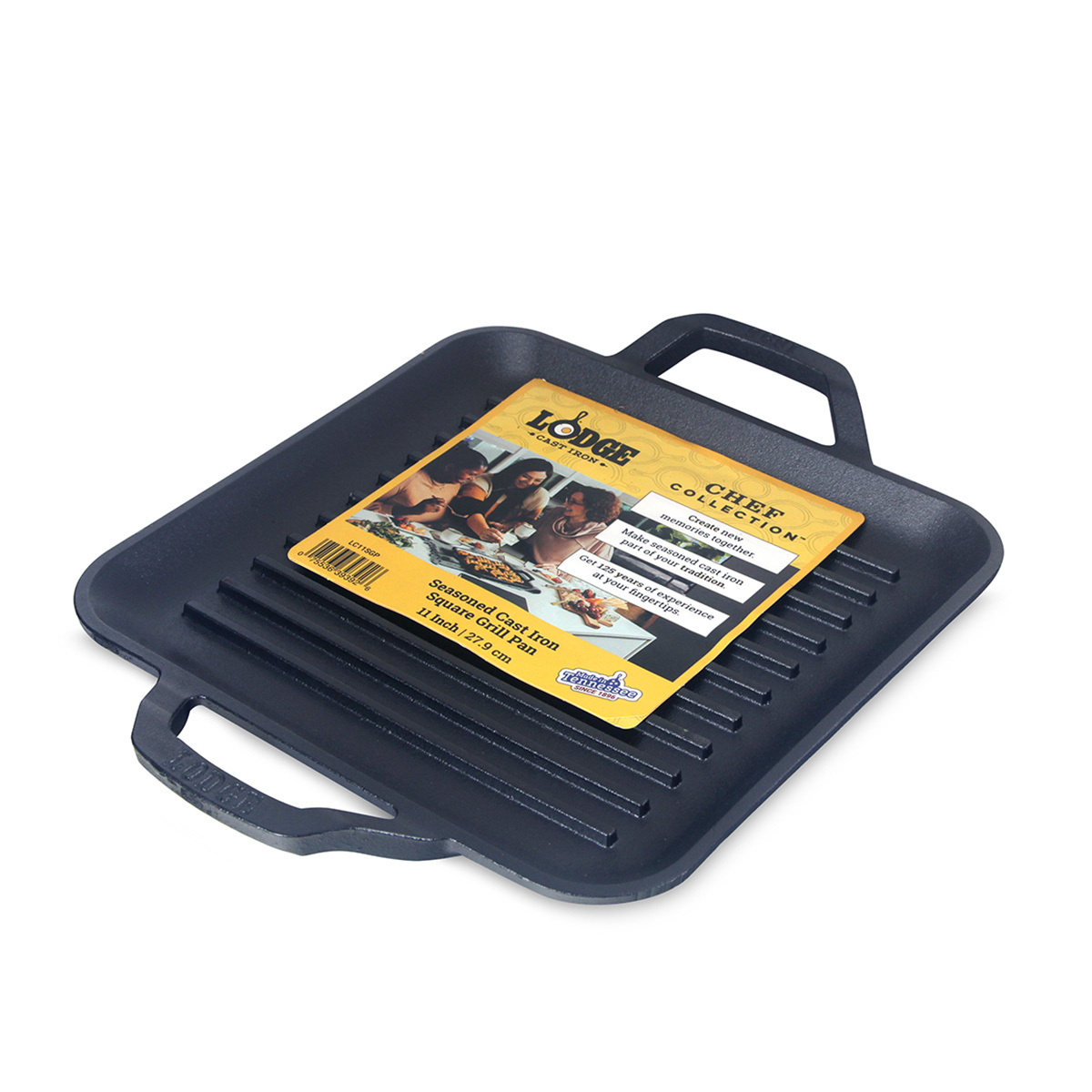美國 LODGE Chef Collection 11in 方形鑄鐵雙耳煎鍋 -F-LC11SGP
