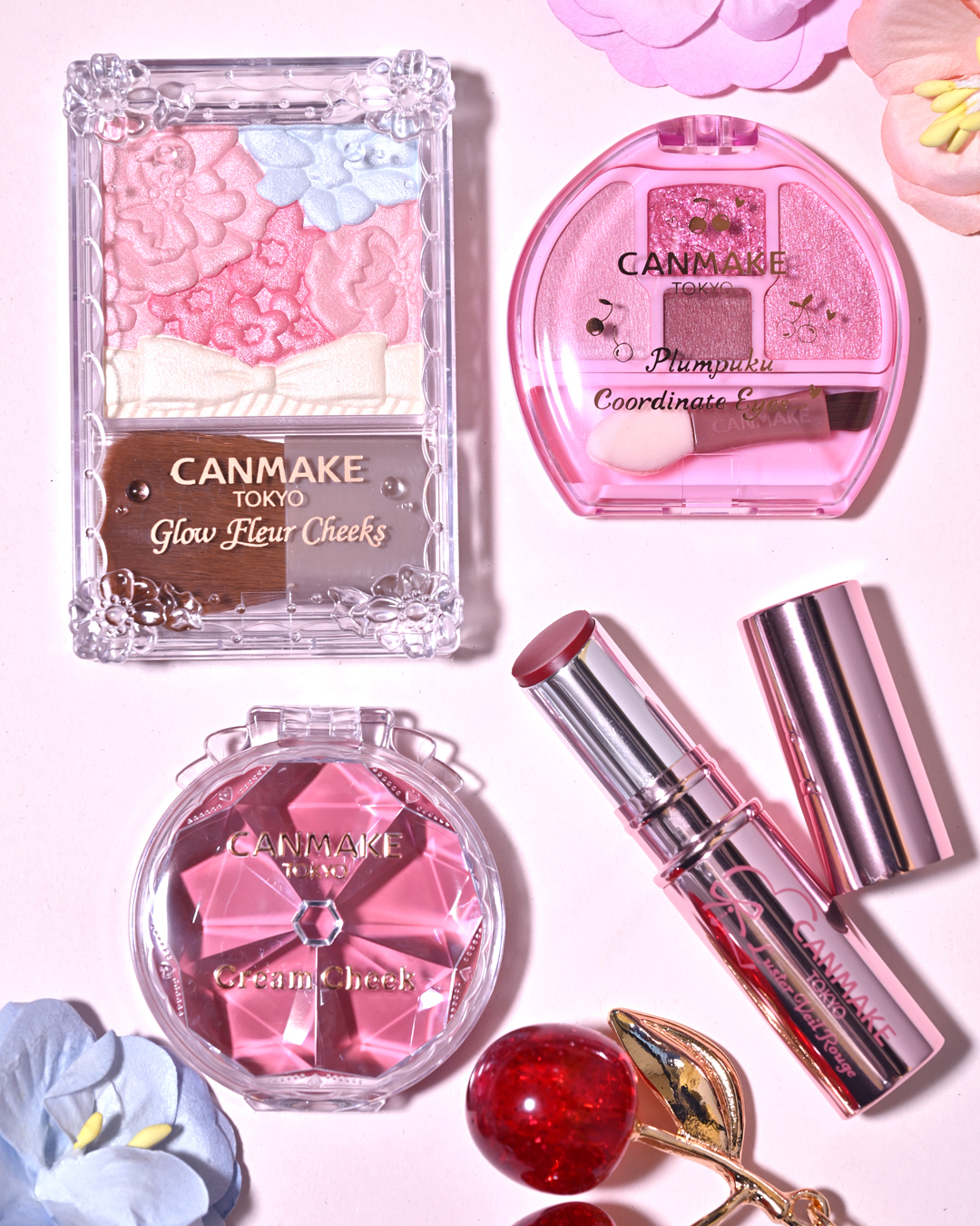 CANMAKE 櫻桃色新品 (送🎁可愛Rilakkuma輕鬆小熊掛飾 一套)