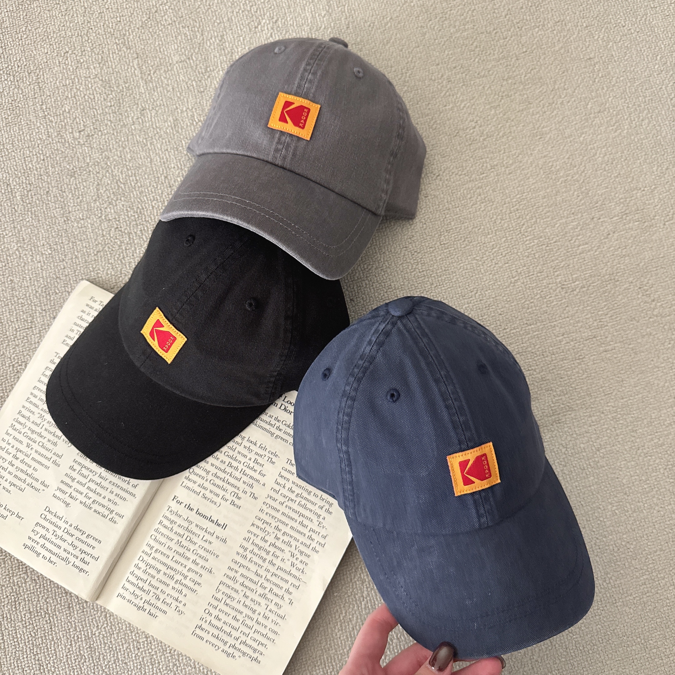 （現貨）韓牌 KODAK 柯達 黃標 方形logo款 老帽 K6143LCP72