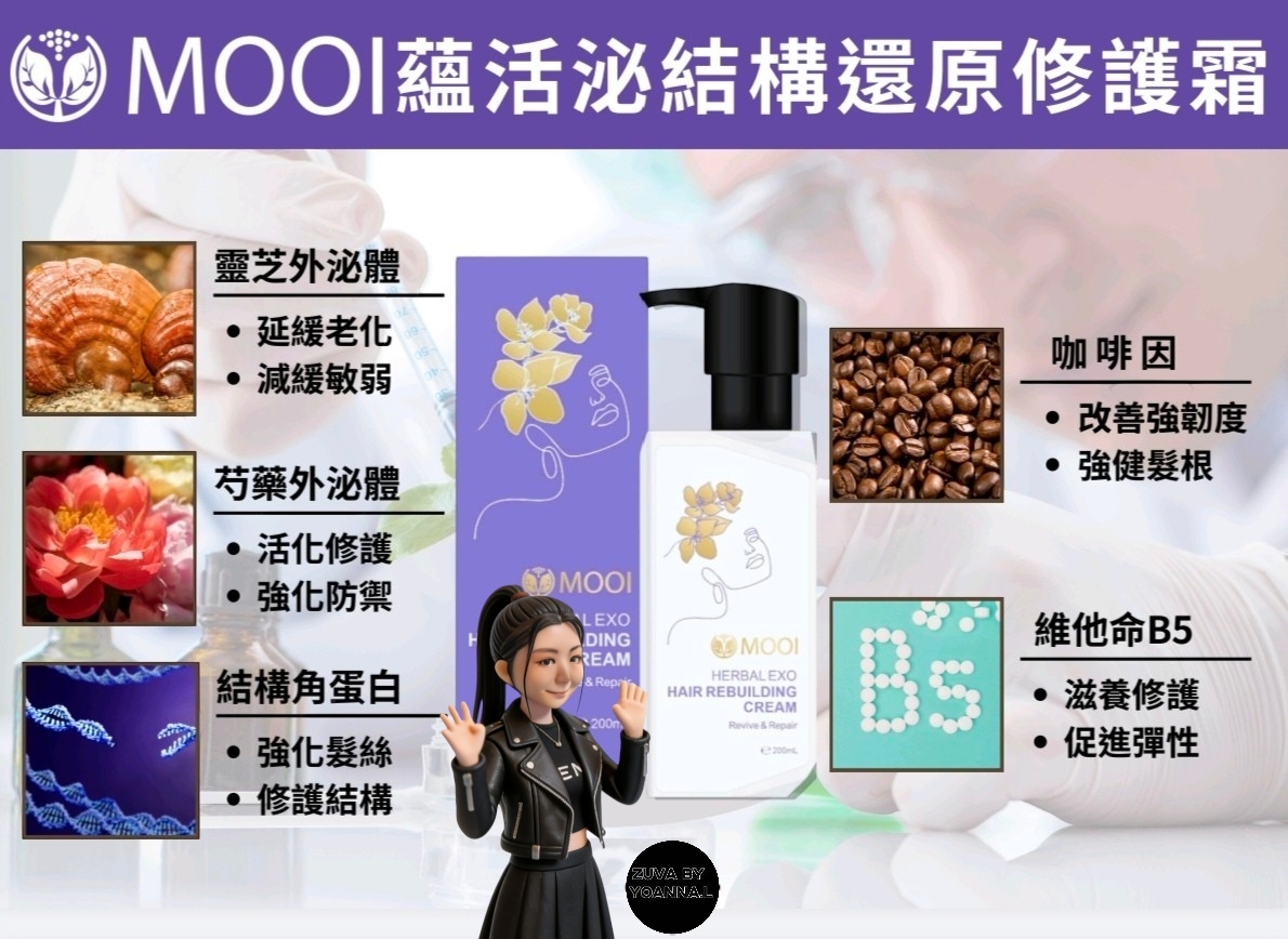 MOOI 蘊活泌髮結構還原修護霜200ml  T133    EXP:11/2028
