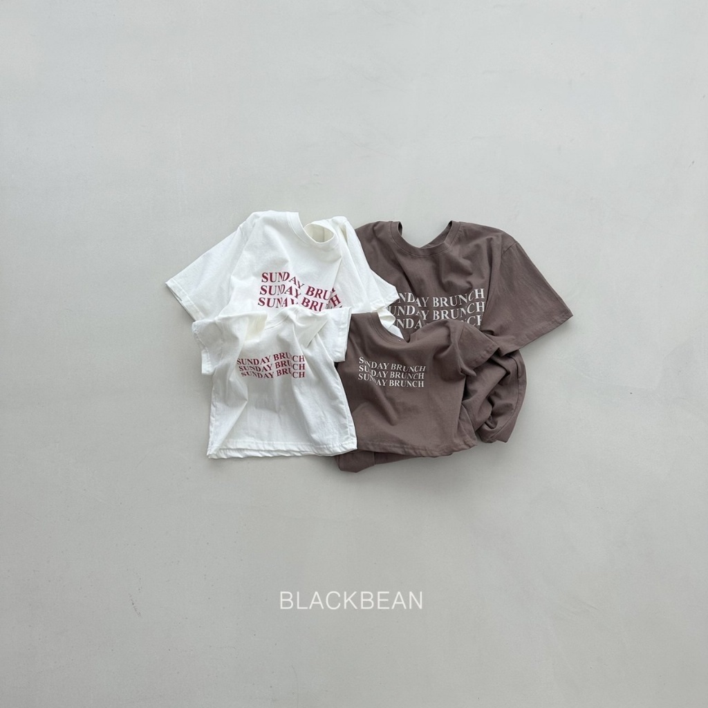 韓國🇰🇷BLACKBEAN 週日早午餐親子T恤(BS-BM/S-XL/MOM)