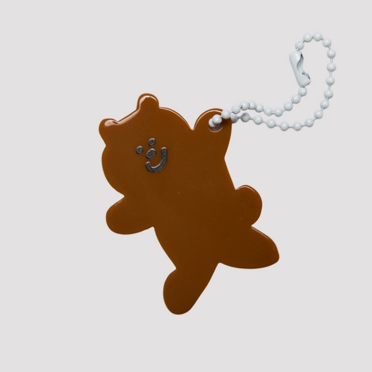 韓國 ooowl 塗鴉鑰匙圈吊飾 BEAR 棕