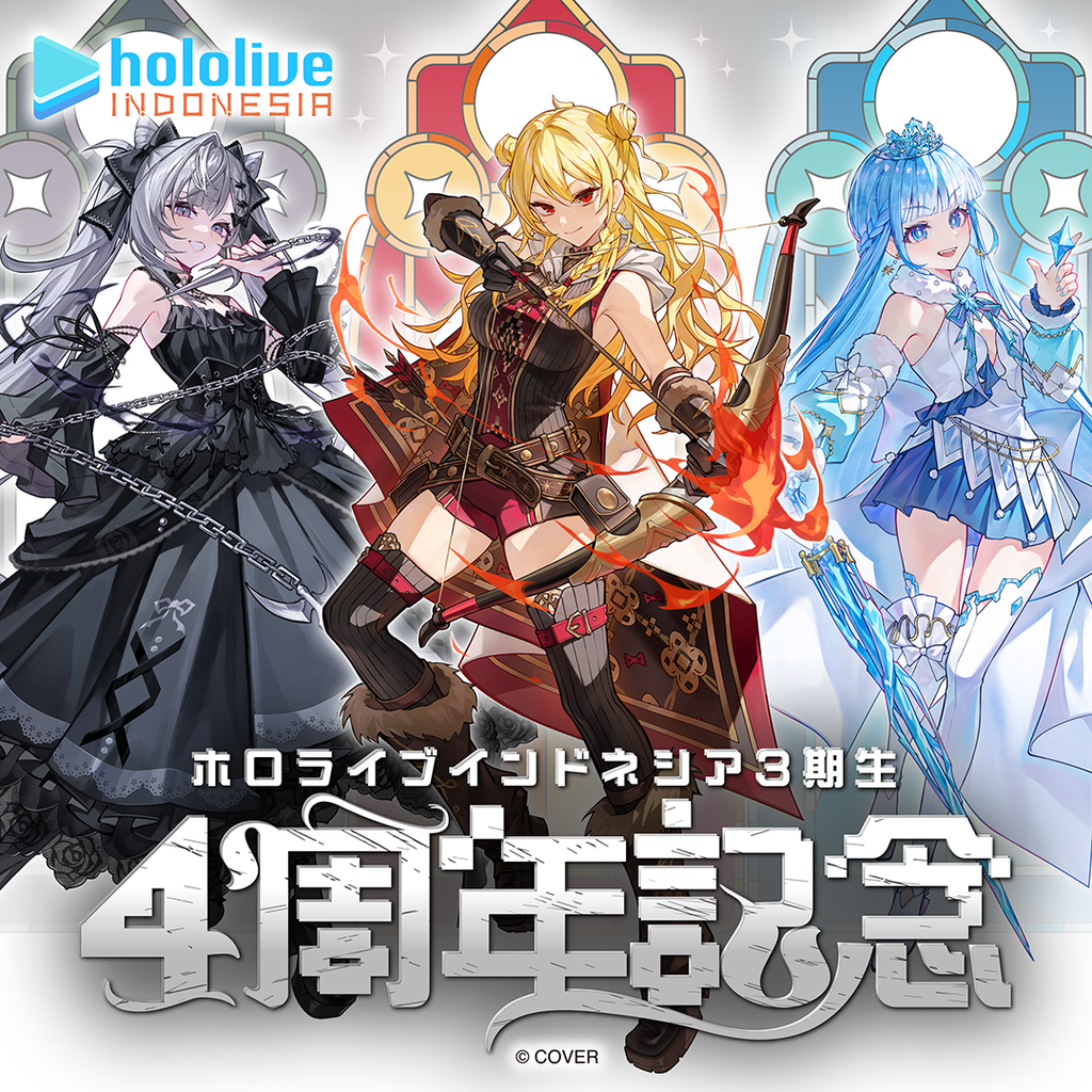 「官品代購」hololive ホロライブインドネシア3期生 4周年記念📜🔨☔ (Vestia Zeta/ Kaela Kovalskia/ Kobo Kanaeru )