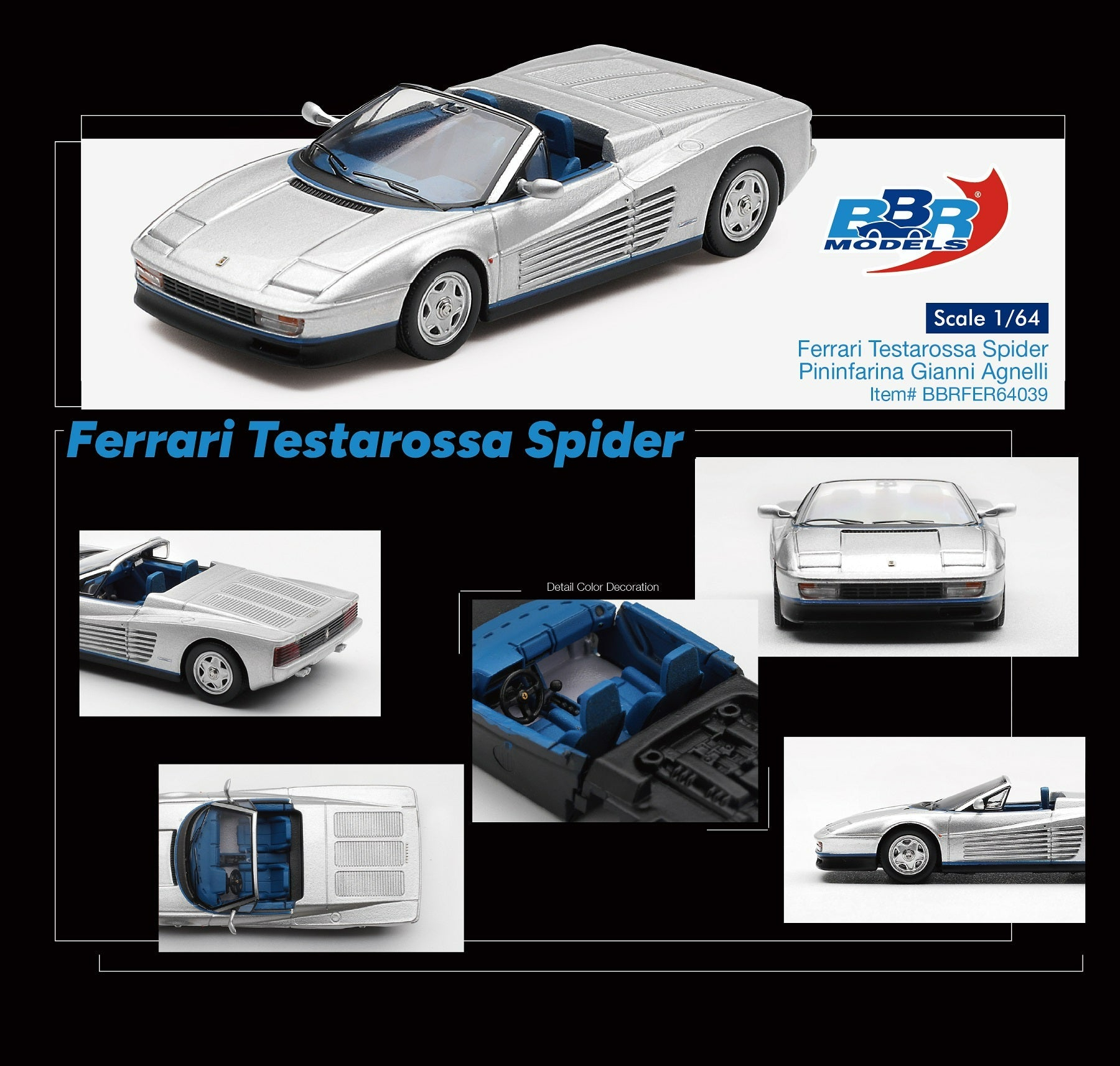 [預訂] BBR 法拉利 Testarossa Spider Pininfarina Gianni Agnelli