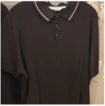 [S] DKNY BLACK FARLEY SWEATER POLO, DK35SR1573-BLK (SD1870)