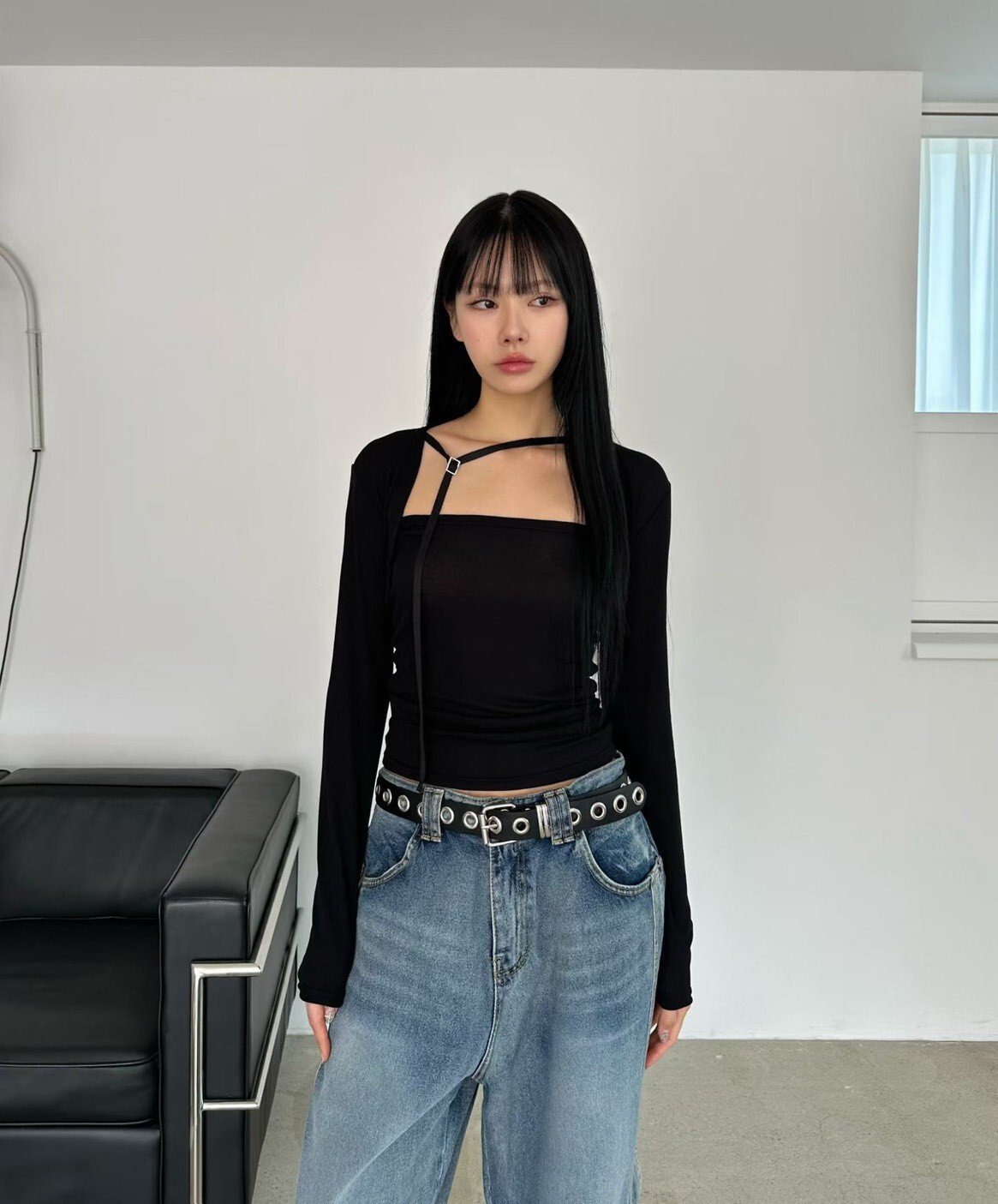 細帶短罩+背心SET