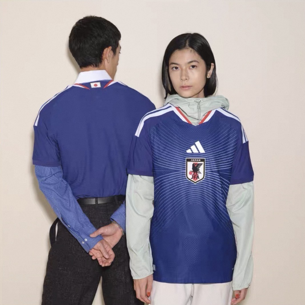 男女款 ADIDAS X FIFA JFA H JSY AU 藍色 球員版 久保建英 世界盃 日本隊 足球 聯名款 針織 吸濕 排汗 快乾 球衣 短T【JN1867】