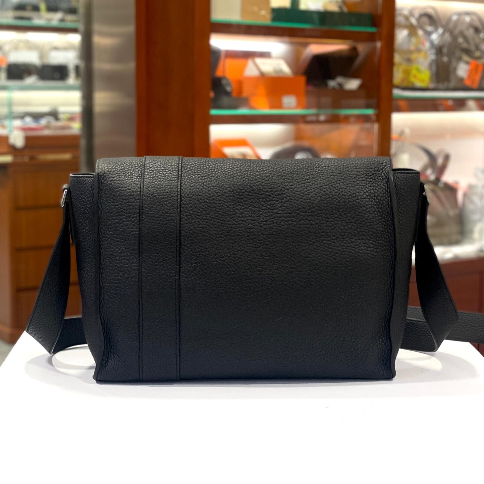 99%NEW二手HERMES ALFRED TOGO O刻 男士單肩斜孭袋 黑色大碼 #愛馬仕包 #香榭站正品