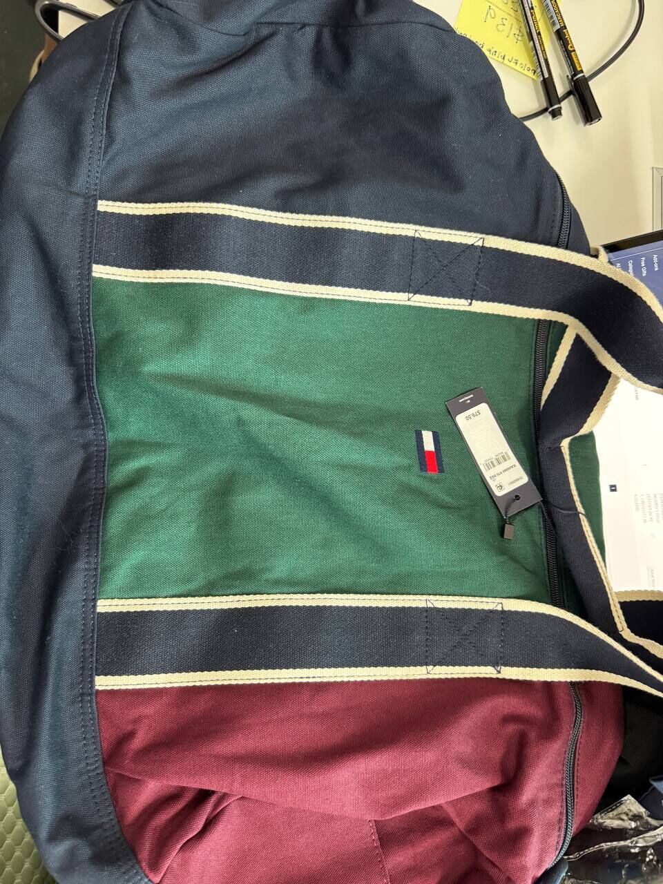 [S] TOMMY HILFIGER MULTI XA00080-970 FLAG DUFFLE BAG, 198296759556 (STH1655)