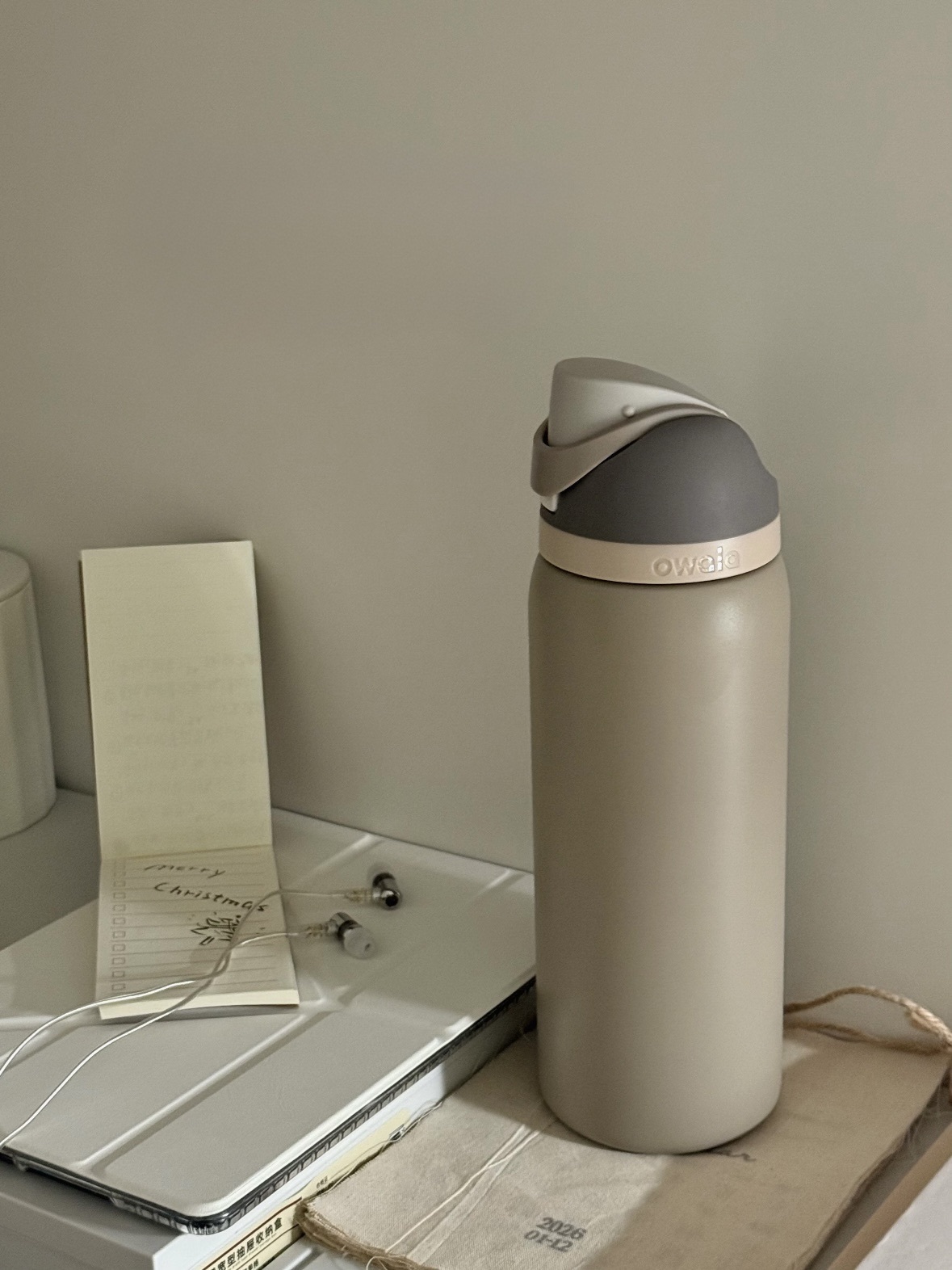 <絕美低飽和🤎>OWALA FreeSip Down to Earth 32oz 冷水瓶 大地灰棕🩶