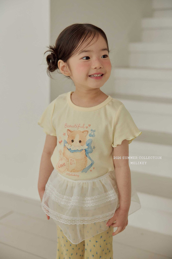 正韓夏MELIKEY 搭配蕾絲屁簾