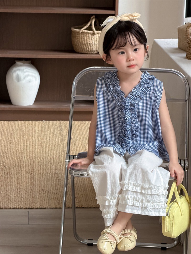 夏威夷花邊造型無袖背心ꕀꕀꕀ