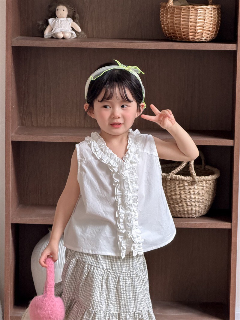 夏威夷花邊造型無袖背心ꕀꕀꕀ