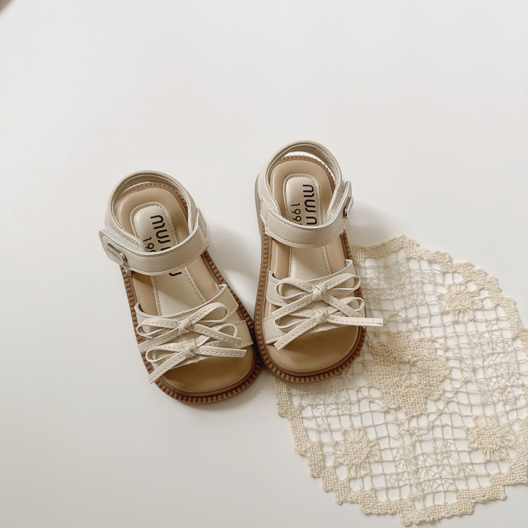 甜美雙蝴蝶結涼鞋