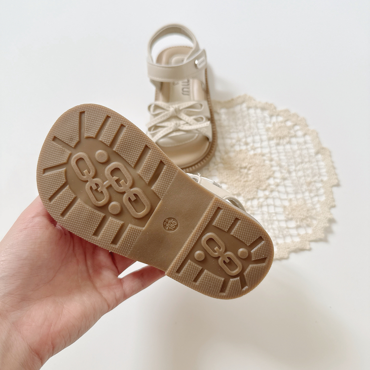 甜美雙蝴蝶結涼鞋